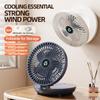 Portable USB Rechargeable Wall-Mountable and Desktop Fan for Dorms and Outdoors