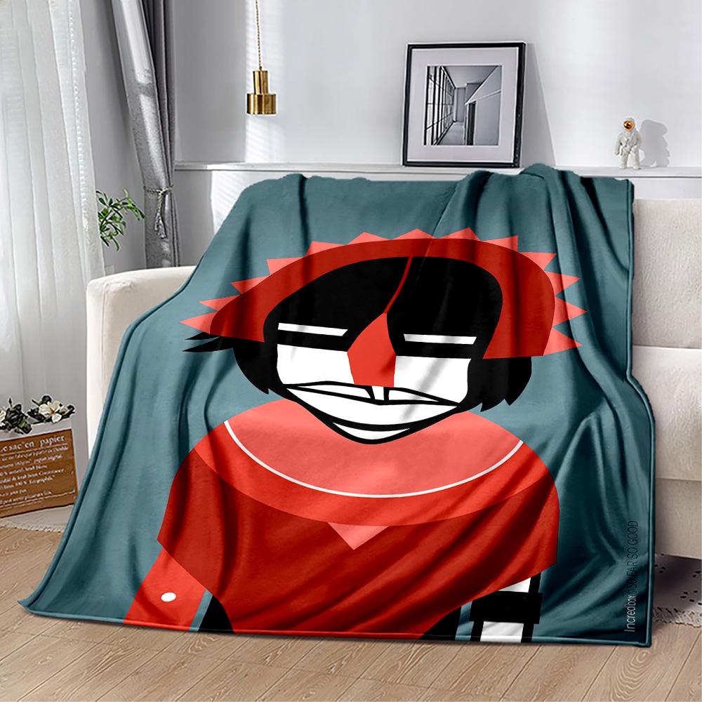 Incredibox Blanket Comfortable Perfect for Picnics Livingroom Office Four Seasons Multipurpose Digital Print Birthday Christmas Gift Blanket