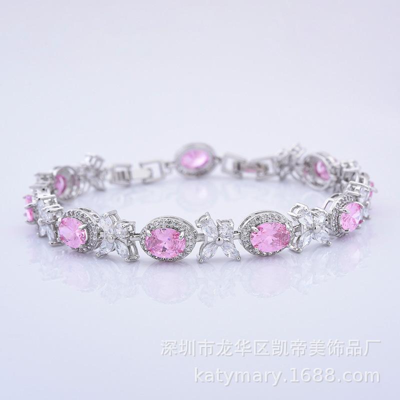 Casual Zircon Bracelet Girls Flower Light Luxury Exquisite Jewelry