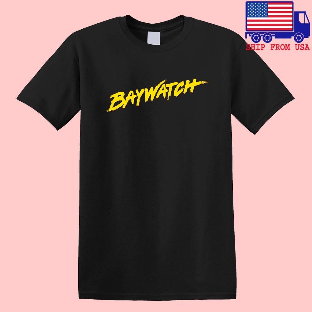 Baywatch Retro Tv Show Men s Black Size S-5XL XXXXL