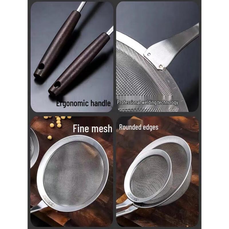 ZISIZ Stainless Steel Mesh Strainer Spoon
