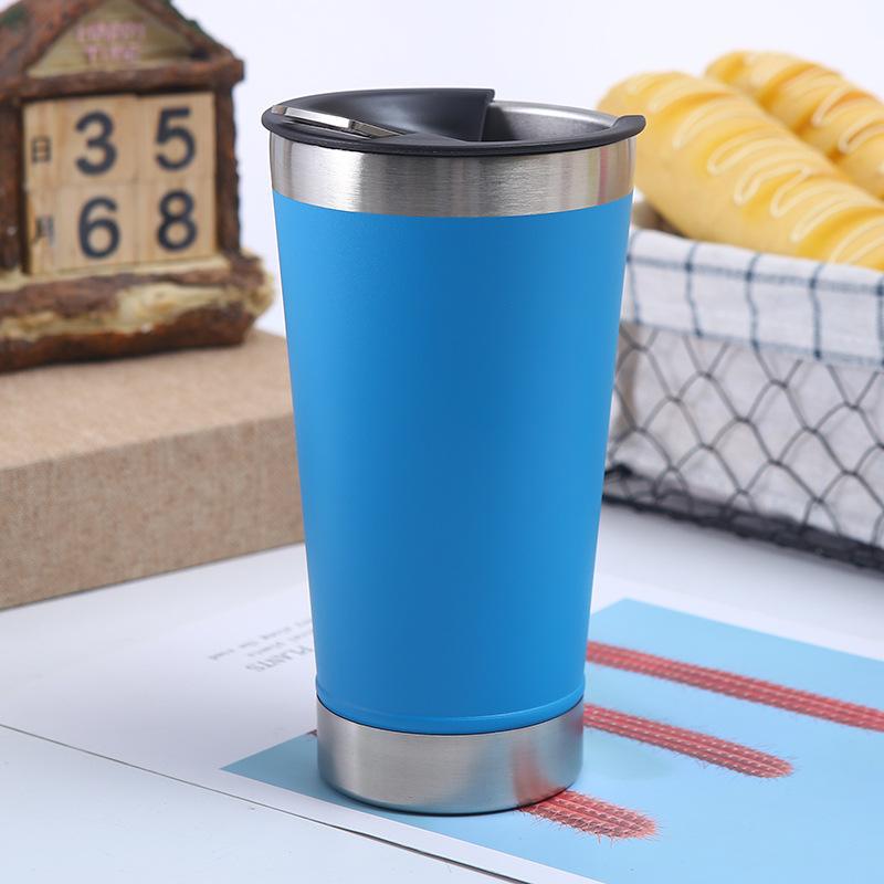 Kapacitet Affärsölmugg304 Rostfritt Stål Vakuum Portabel Bilmugg med Kapsylöppnare Ölmugg Stor Kapacitet Affärsölmugg