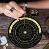 Metaphysical Message Board Mat Witchcraft Fortune Telling Altar Board Divinations Pendulum Board Round Dowsing Board