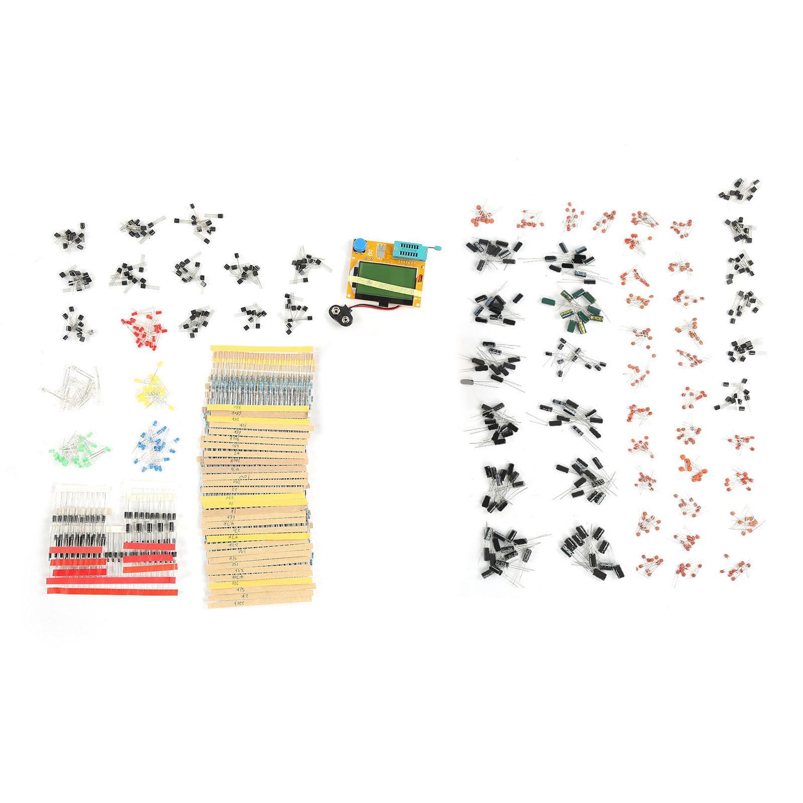 

Super Electronic Component Kit 6 Values Set for LCRT4 Graphical Transistor Tester DC9V