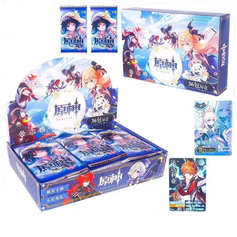 Sbírka Genshin Impact Series Karty Herní dopisy Karty Sběratelské předměty Sr Ssr Vzácné karty Hračky pro rodinu Děti Vánoční dárek