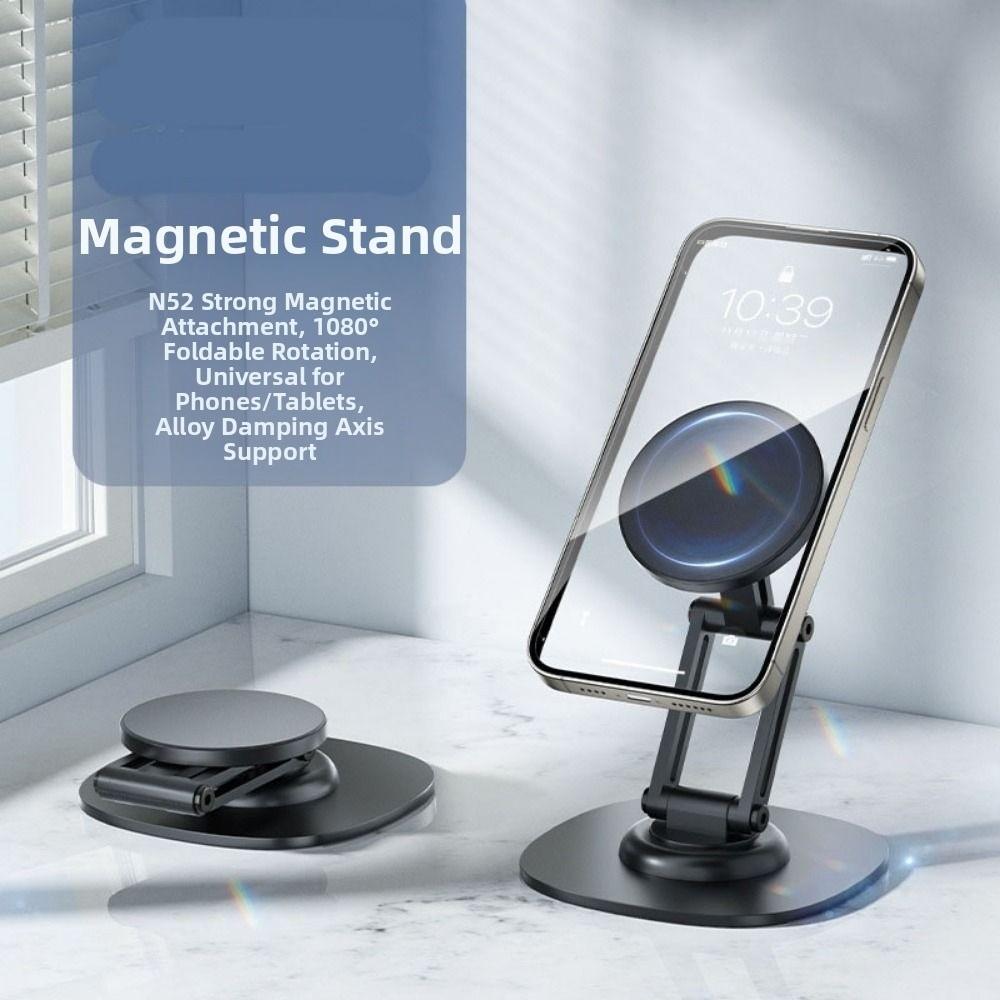 Aluminium Zink Zinklegierung Magnetischer Handyhalter Verstellbarer Handy-Ständer Schreibtisch Lazy Holder Büro-Setup