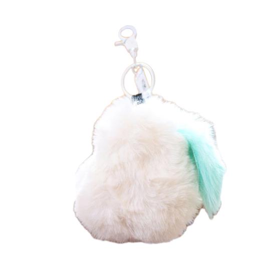 Doll Pendant Keychain Fruit Pear Shape Plush Doll Lightweight Key Holder Furry Touch Keychain Backpack Accessories