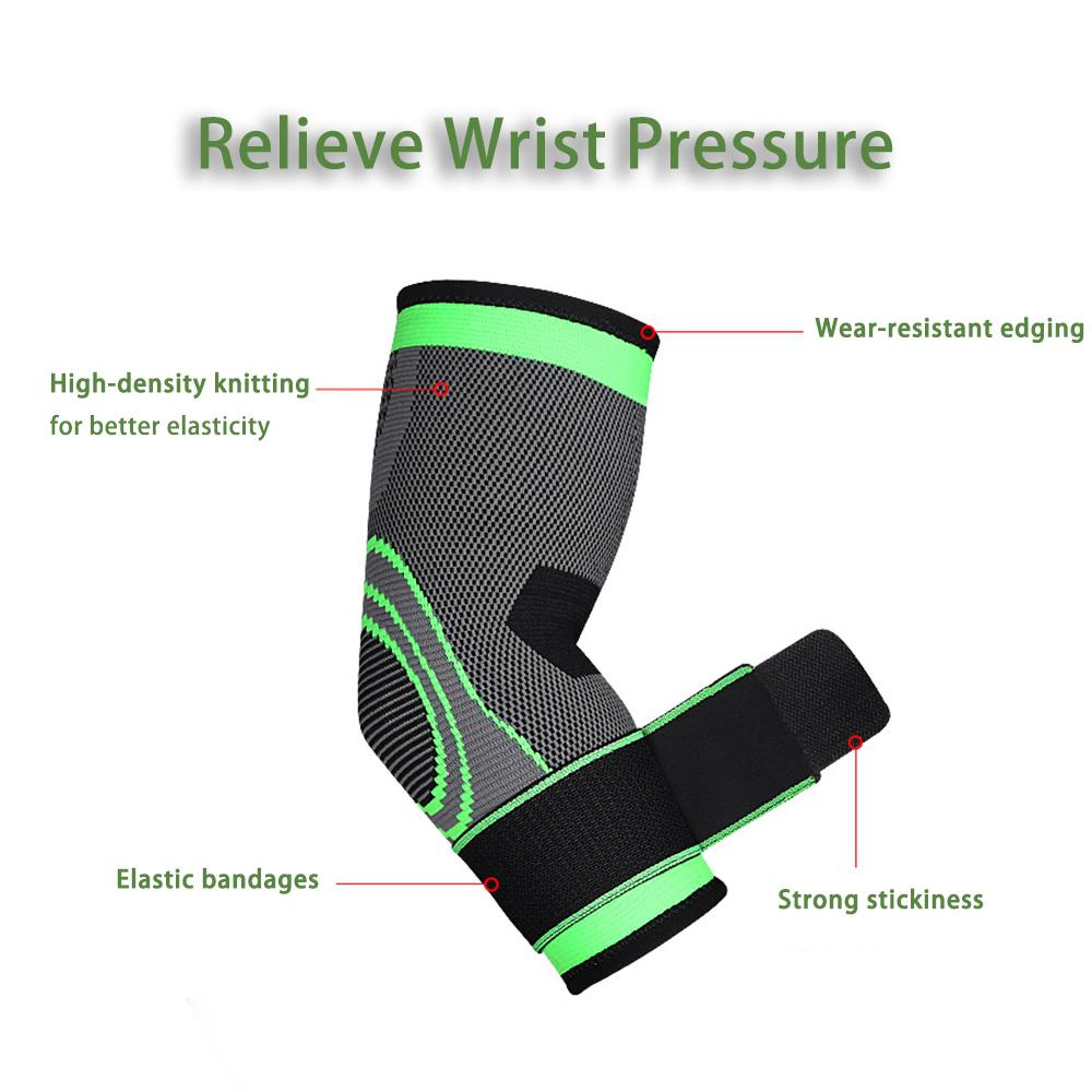 Durable And Safe Elbow Compression Sleeverelief Joint Wrist Pain Braces Epicondylitis And Sports Recovery Sports Adjustable Elbow Braces L