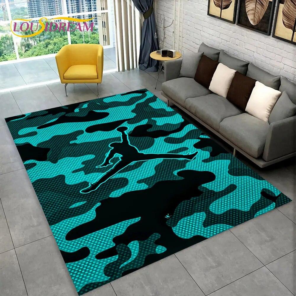 

3D Basketball Area Rug Large Kids Bedroom Decor Soft Non Slip Floor Mat Boy Gift Carpet for Living Room Bedroom Gift Home Decoration