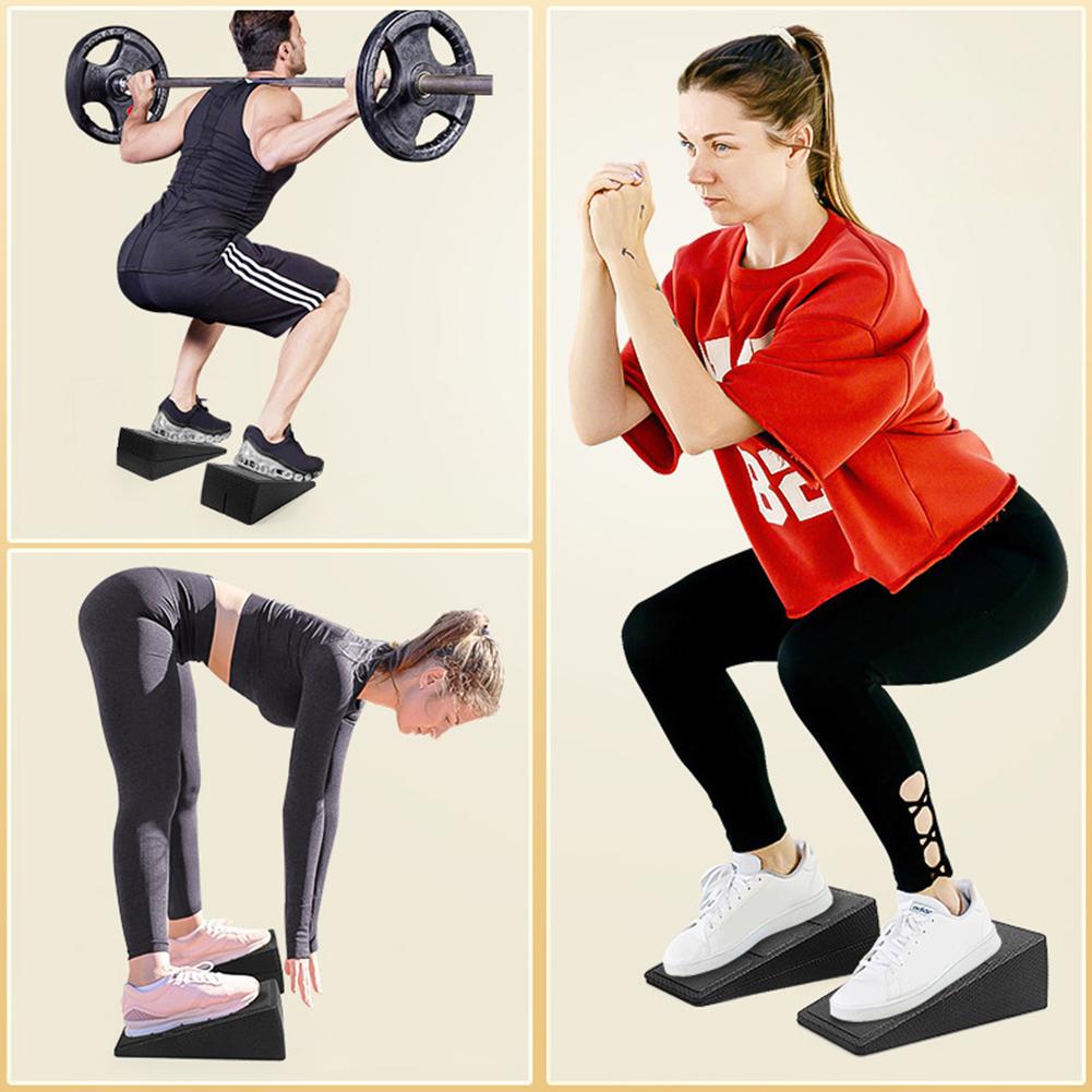 3Pcs Squat Wedge Block Calf Stretcher Non-Slip Calf Raise Block Adjustable Foot and Calf Stretching Incline Wedge for Home Gym
