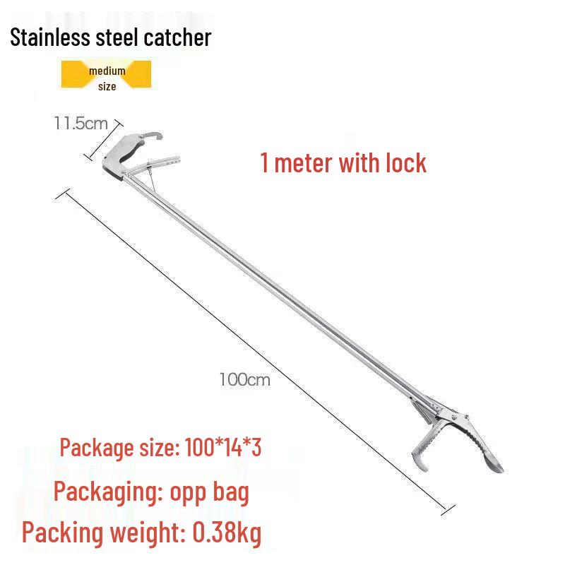 Telescopic Stainless Steel Fish, Shrimp, and Eel Catcher Hook