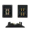 Live Speakers Terminal Box 4 Copper Binding Post Cable Connector Terminal