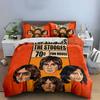 Pup in Orange Helmet Design Bedding Duvet Cover Set Duvet Cover Pillowcases  (1*Duvet Cover 2*Pillowcases, without duvet insert)