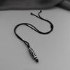 Retro Nine Eye Bead Necklace for Men, Rope, Clavicle Chain, Women's Accessories