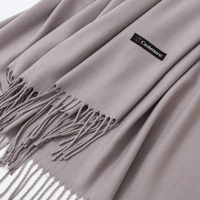 Damen Herbst/Winter Kaschmirwollschal - Koreanischer Stil Uni Rot