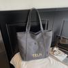 Korean Style Large Capacity Shoulder Bag Comfortable and Versatile Texture Tote Bag Women Fashi Canvas Commuting Storage Bag