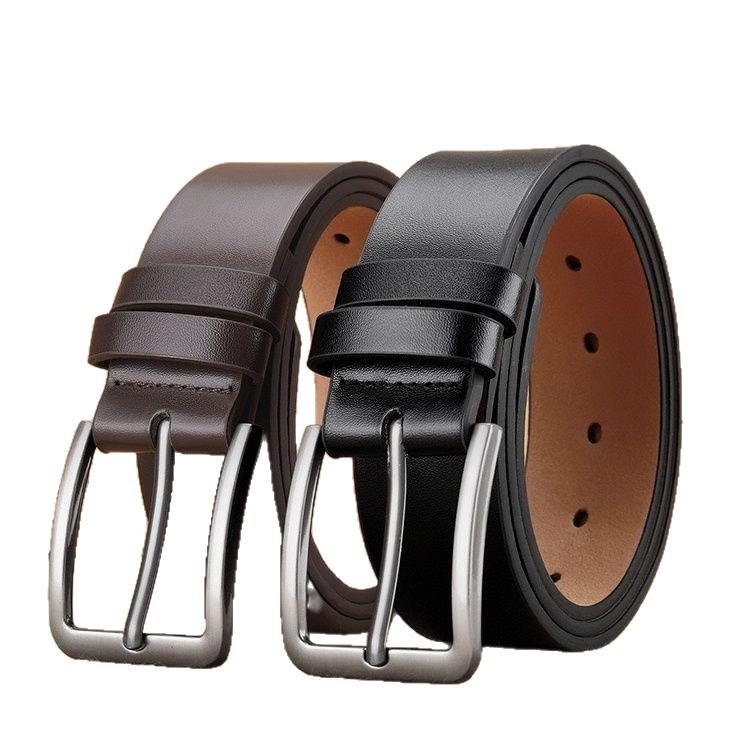 2026 Men's Versatile PU Leather Belt with Pin Buckle - Ideal for Business or Casual Jeans