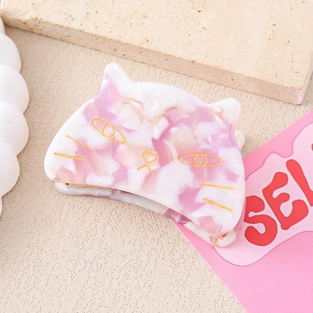 Big Animal Acetate Hairpin Metal Tooth Claw Clip Elegant Grab Clip