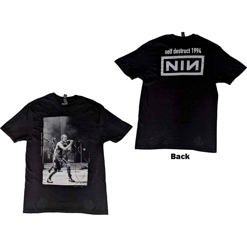 Nine Inch Nails Self Destruct 94 T-Shirt Black New S