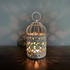 Long-Lasting Bird Cage Candlestick Sturdy Iron Aromatherapy Holder Hollow Candle Holder  Table
