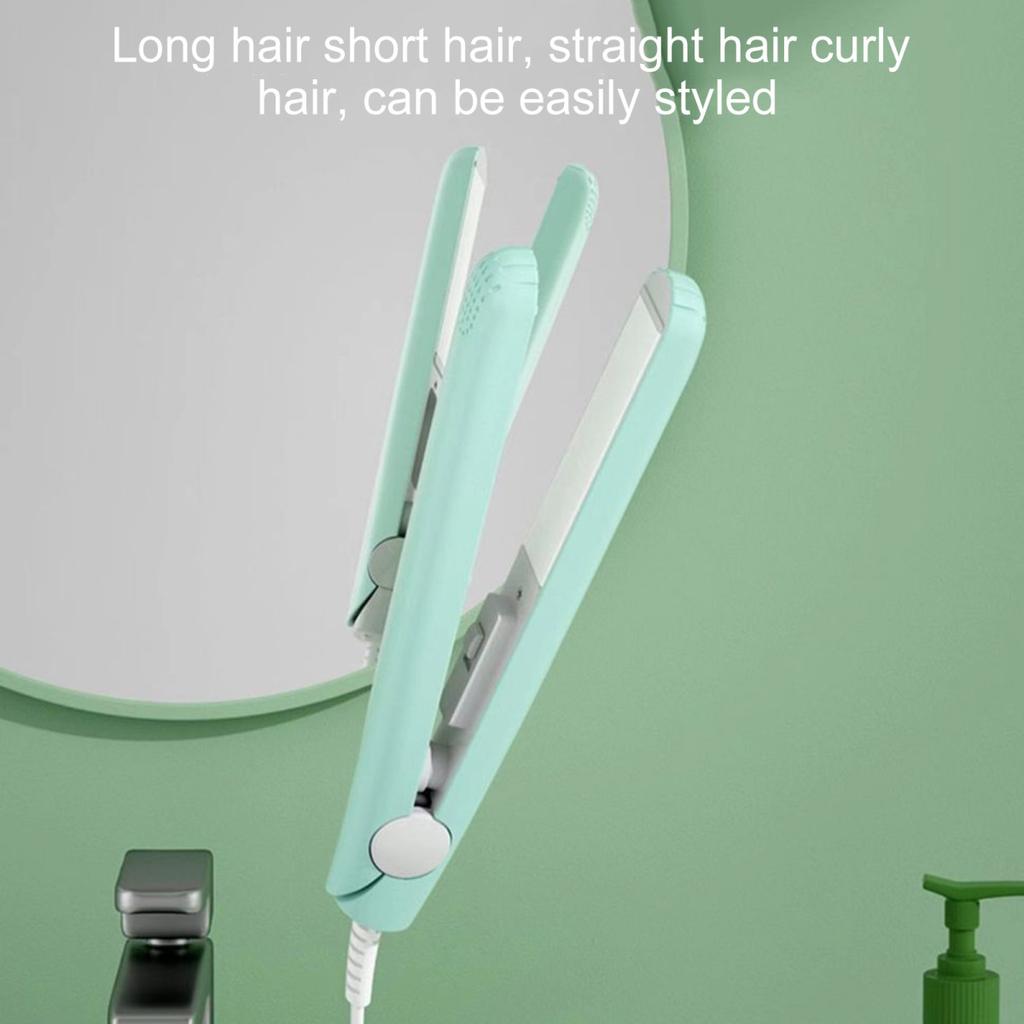 Přenosná drátová žehlička na vlasy Rychlý ohřev Elektrická kulma Rovná kudrnatá ofina na vlasy Mini curlingová hůlka Cestování Ženy Nástroj pro úpravu vlasů