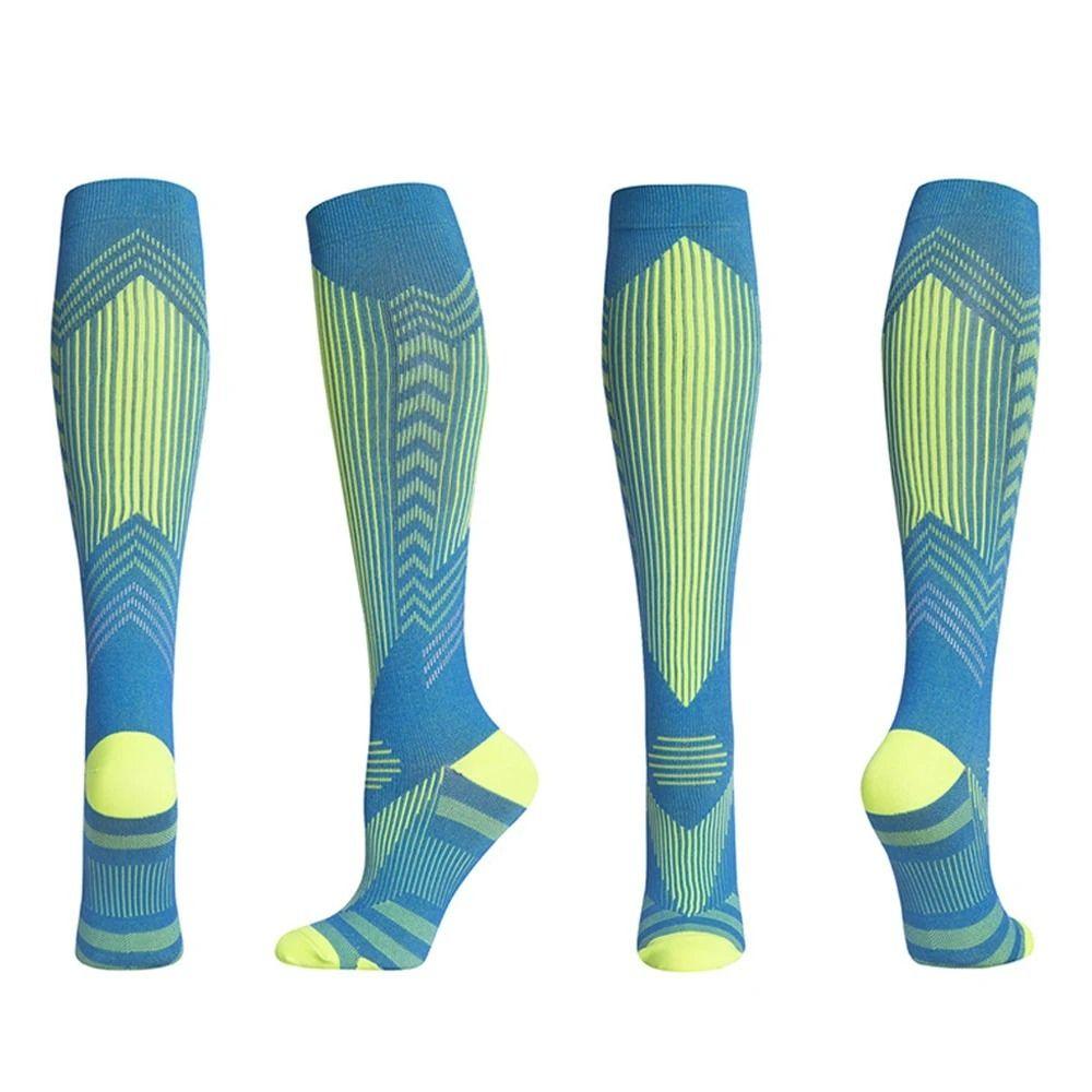 1Pair Comfortable Fitness Long Leg Socks Knee High Cycling Socks Sports  Compression Socks  Running