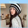 Yarn Patterned Slouchy Knit Cap With Plush Warmth For Autumn Winter Fashion