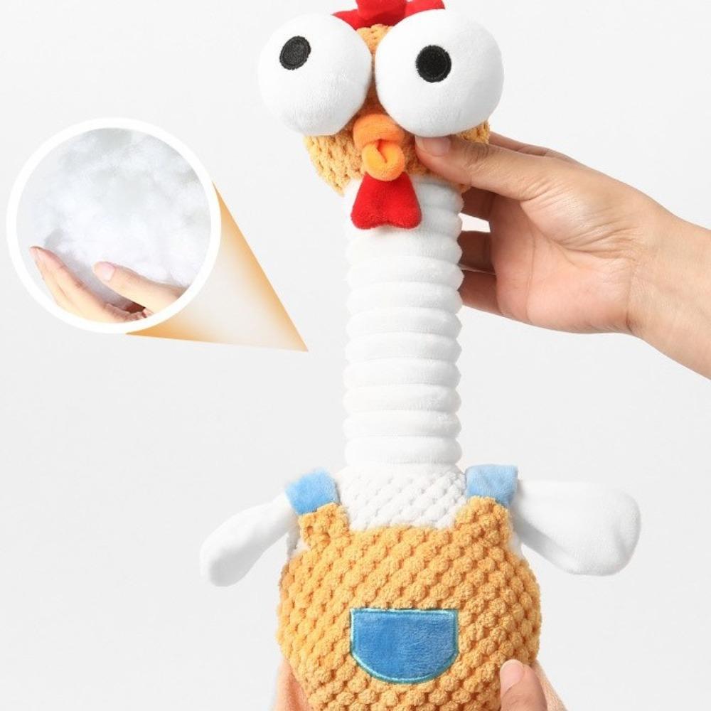 Funny Bite-resistant Plush Dog Toy Cartoon Cute Dog Chew Toy Simulated Animals Gnawing Grinding Doll Indoor Play