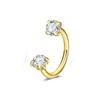 2 PCS Elegant Nose Ring Stainless Steel Daith Piercing Jewelry Cartilage Helix Earrings  Party