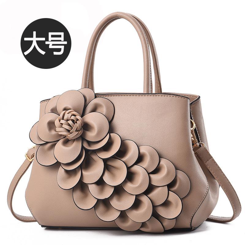 Handbag New Stylish European American Popular Pu Leather Floral Portable Shoulder Bag Cute Bag Wholesale Price