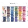 100/96 Colors High Tenacity Embroidery Thread Set Cross Stitch Sewing Thread with Floss Bins&Scissors Thimble Cross Stitch Tool
