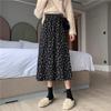 2025 Floral A-Line Petite Mid-Length Skirt for Women - Elegant Spring/Autumn Style
