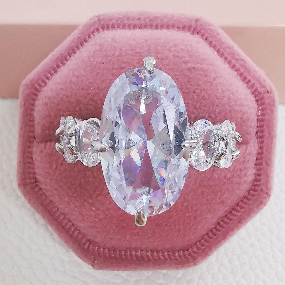 

Marquise-Shaped Zircon Fashion Ring F1645 Size 6 белый