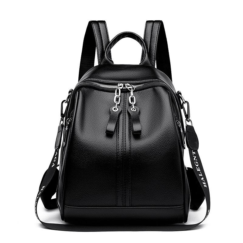 Backpack 2025 new American retro fashion backpack large capacity niche simple light luxury casual bag