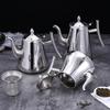 Stainless Steel Kashi Flower Tea Kettle with Filter - Ideal for Hotels, Restaurants, and Teahouses.