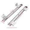 2 Pezzi Binari Scorrevoli per Tastiera in Acciaio Laminato a Freddo Spessorato Nero/Bianco Super Lisci Cuscinetti a Sfera Silenziosi Guide per Cassetti