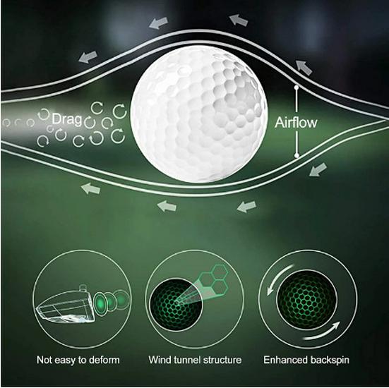 New Golf Competition Ball: LED Luminous Seven-Color Night Flashing Ball