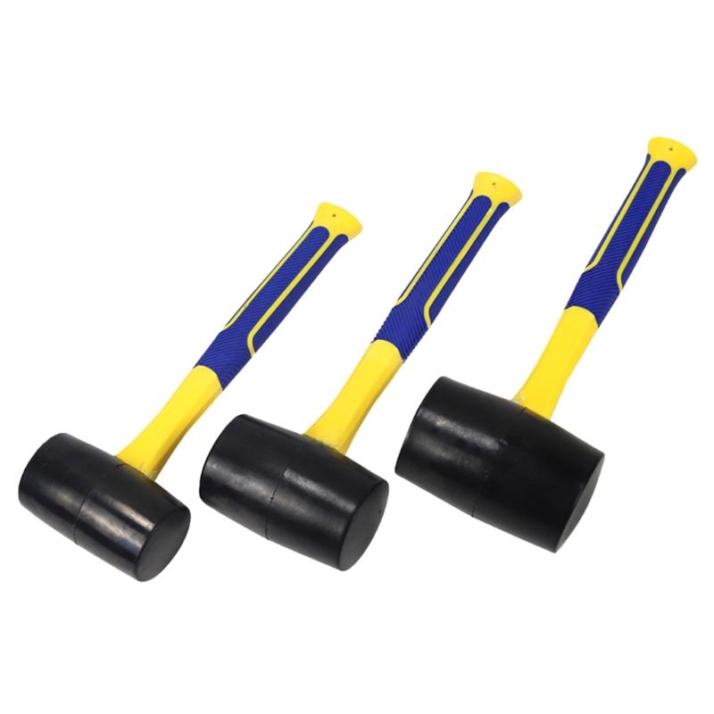 Soft Rubber Hammer Rubber Mallet Soft Hammer Soft Impact Tool for Crafts, Camping, Furniture Assembly Hand Tool