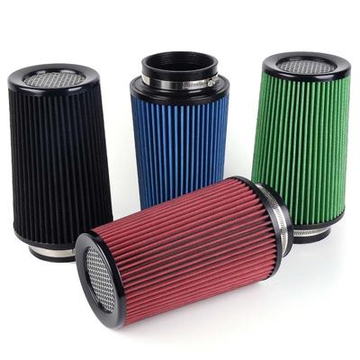 RASTP-Universal 3" 3.5" 4" Car High Flow Cold Air Intake Air Filter Conical Washable Air Filters For Race Car 10.6" Tall OFI141
