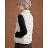 Wudao Minimalist Padded Stand-Collar Sleeveless Vest