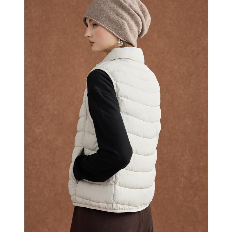 Wudao Minimalist Padded Stand-Collar Sleeveless Vest