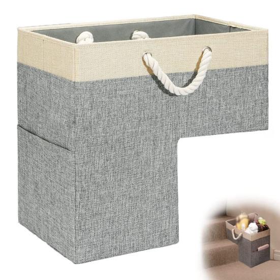 Treppenkorb mit Griffen Aufbewahrungstasche für Kleidung Faltbar Großes Fassungsvermögen Kinderspielzeug