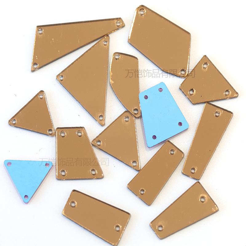 Acrylic Hand Seam Drill, Flat Bottom Special-Shaped Mirror Diy Clothing Decoration Jewelry Mirror Accessories Seam Drill