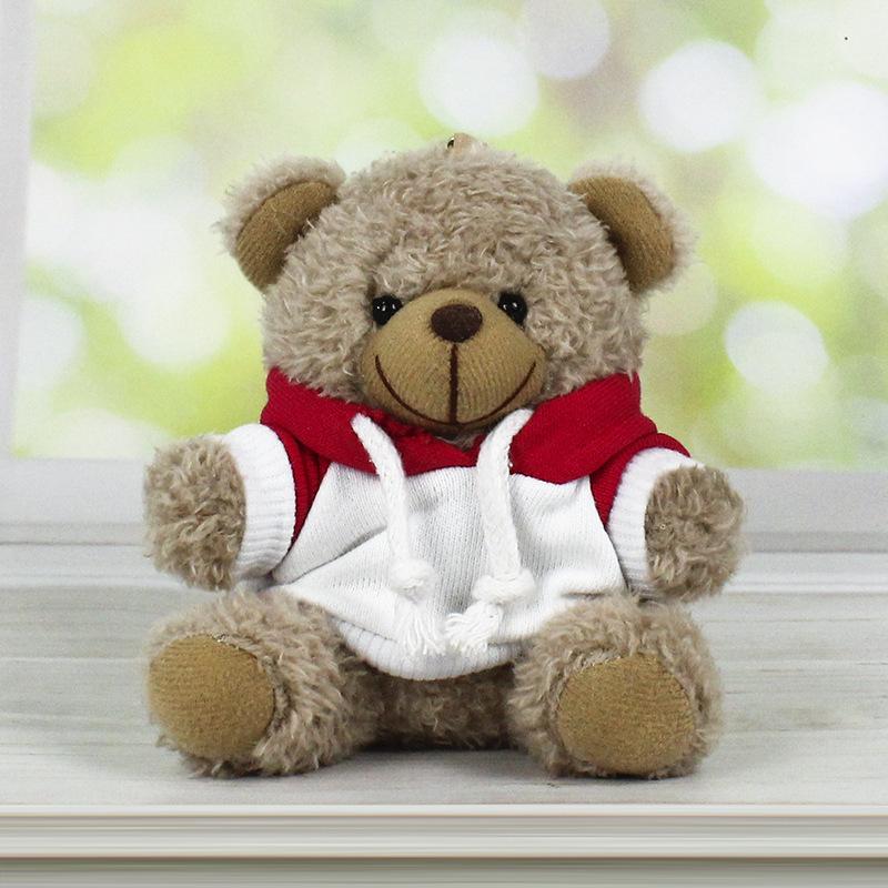 Charming Teddy Bear Keychain Plush Doll - Dressed Up Couple Backpack Ornament Gift