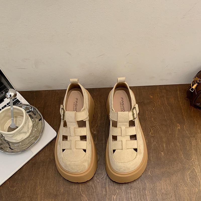 

Женские туфли-лодочки весна новая мода ретро популярные универсальные маленькие на толстой подошве повседневные дышащие туфли 35