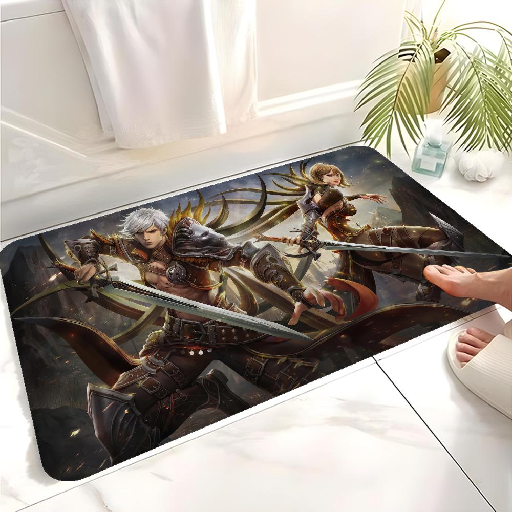 Lineage 2 Bathroom Mat Retro Multiple Choice Living Room Kitchen Rug Non-Slip Bedside Mats