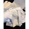 Gentle wind short-sleeved pajamas women's pure cotton can be worn outside cardigan shorts loungewear large size set 1011 new models