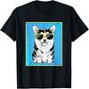 Tri Color Corgi Portrait Pop Art Dog with Sunglasses T-Shirt