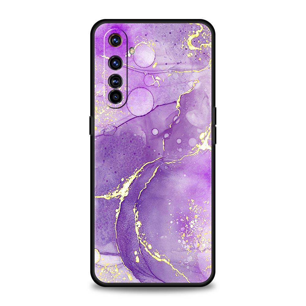 Vintage Marble Soft TPU For Realme 13 12 11 10 9 Pro Plus GT3 GT2 C21 C25 C35 C53 C55 C67 Pro 5G Phone Case Cover Fundas Capas