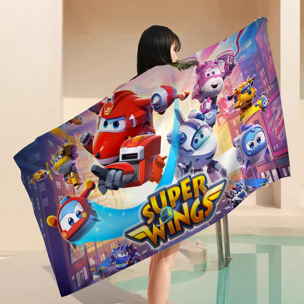 Super Wings Towel Microfiber Beach Towel Absorbent Quick Dry Soft Yoga Swimming Resort Mountain Climbing Towel